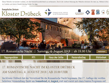 Tablet Screenshot of kloster-druebeck.de